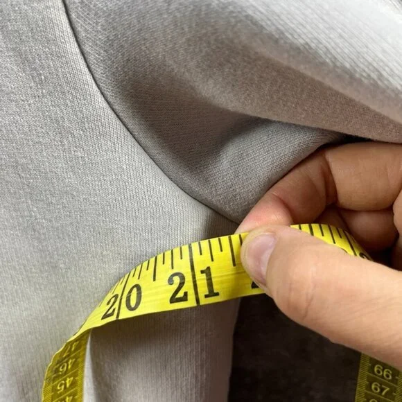 River Island Sweater Adult Medium Gray Jumper Pullover Sweatshirt Pockets Cotton - Picture 6 of 7